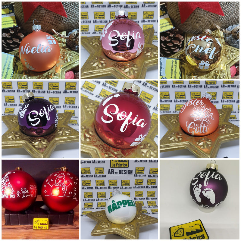 BOLAS DE NAVIDAD PERSONALIZADAS