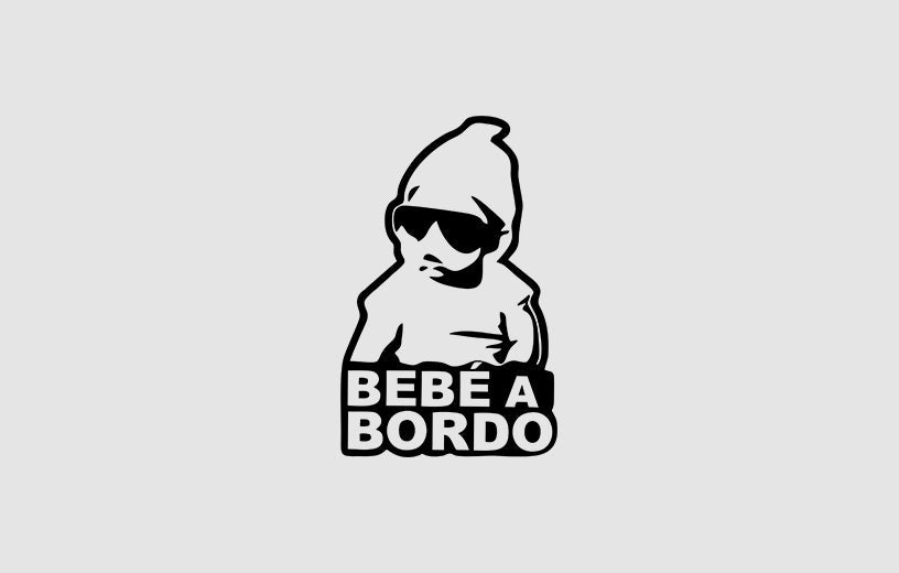 BEBE A BORDO - Sticker Paradise LF