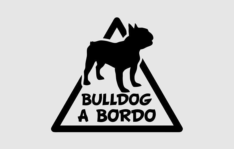 BULLDOG A BORDO - Sticker Paradise LF