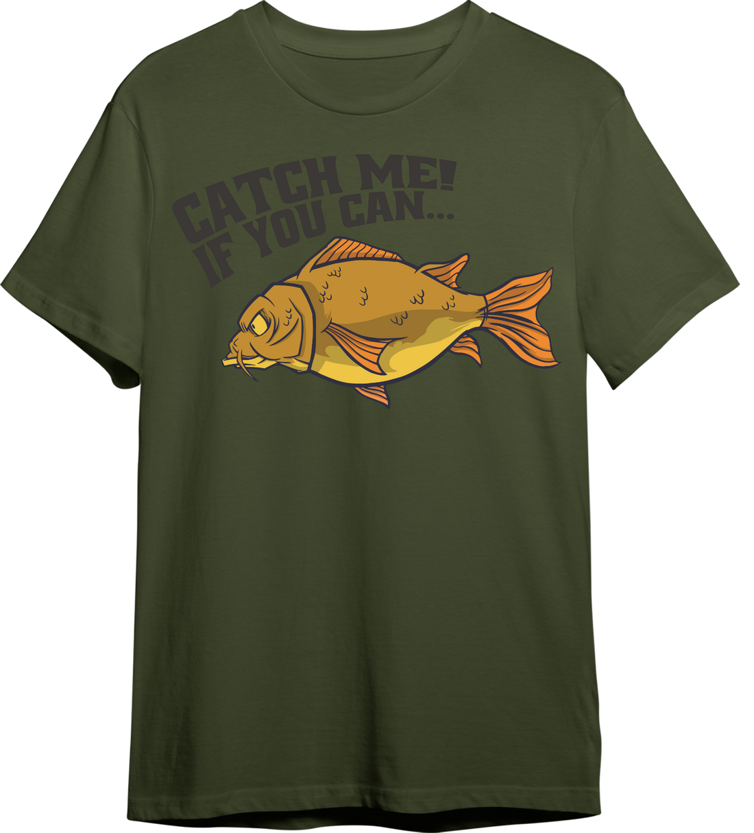 Camiseta Fishing Vandals Catch Me If You Can verde oliva