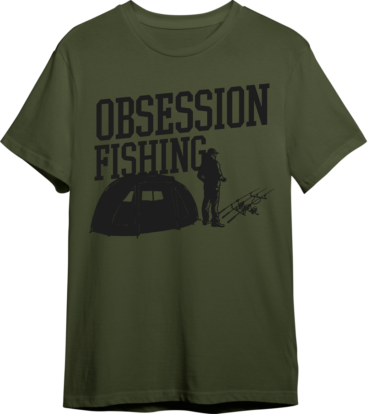 Camiseta Fishing Vandals Obsession Fishing verde oliva