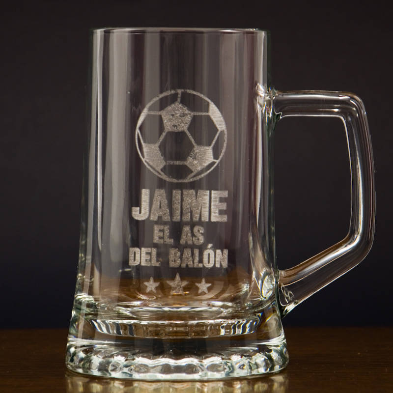 Jarra de cerveza "El as del balón"