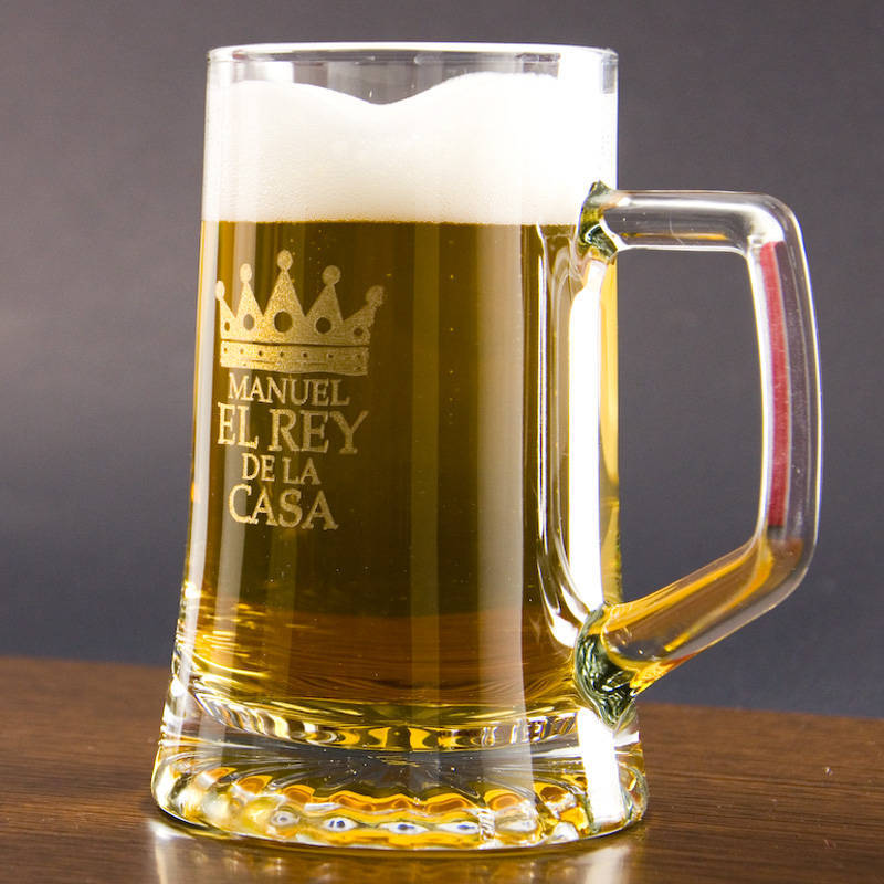 Jarra de cerveza 'El rey de la casa'