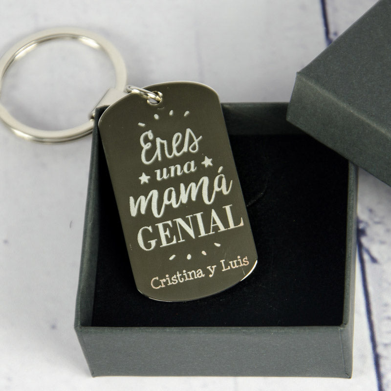 Llavero personalizado Eres una mamá genial