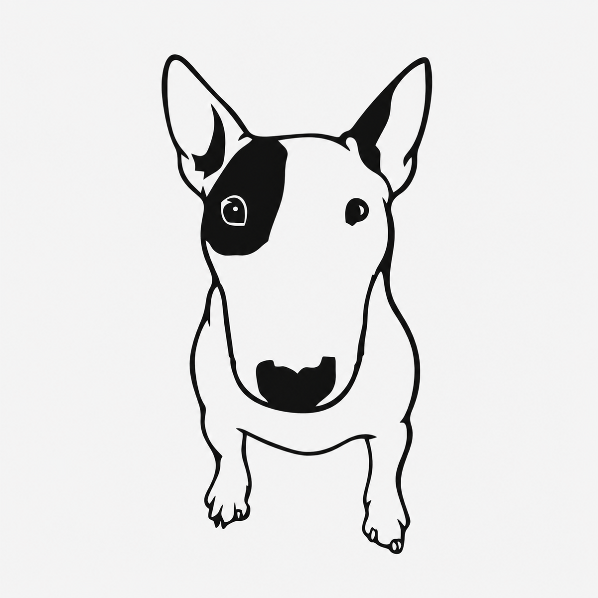 Pegatina Bull terrier