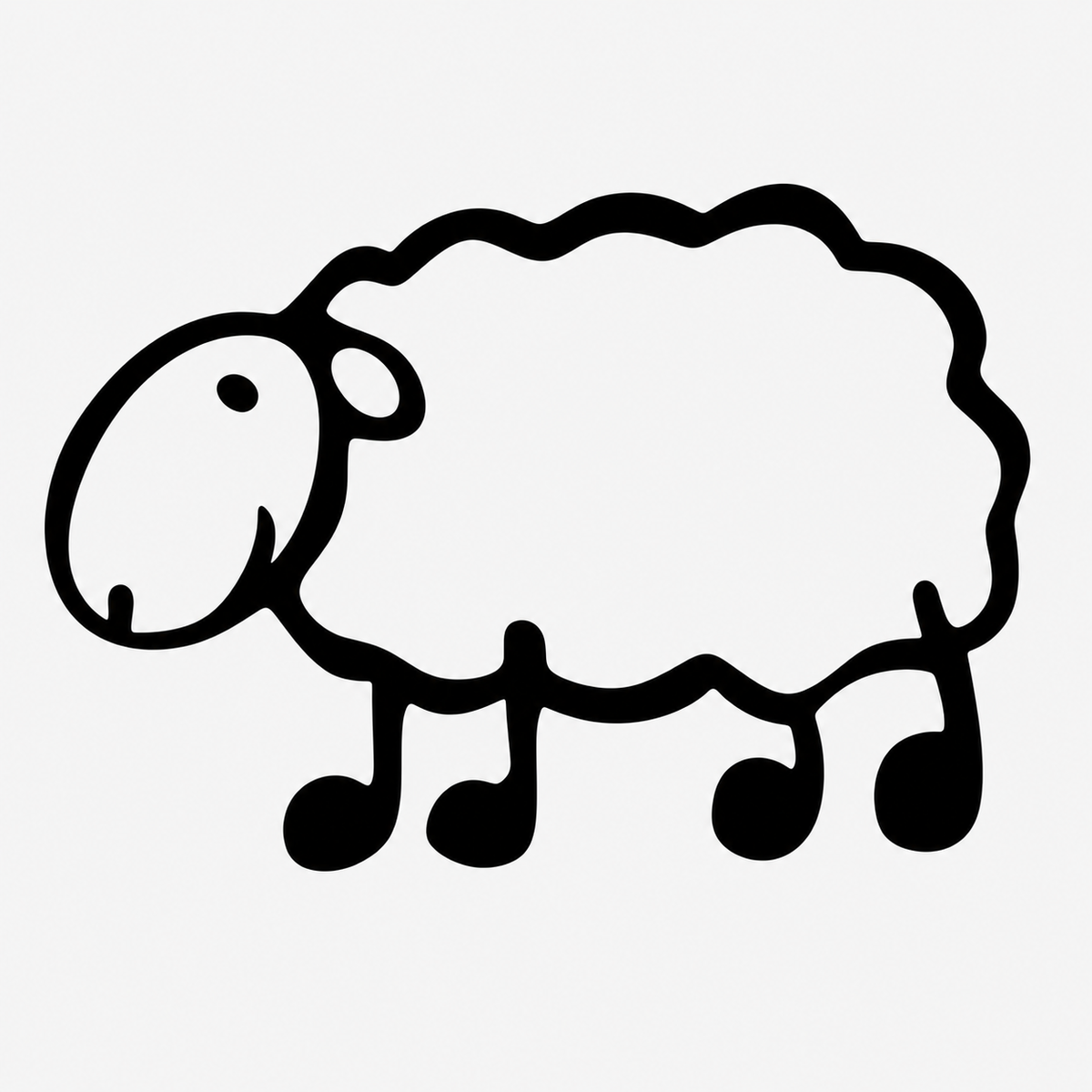 Pegatina Oveja