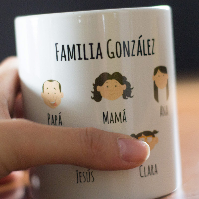 Taza familia personalizado