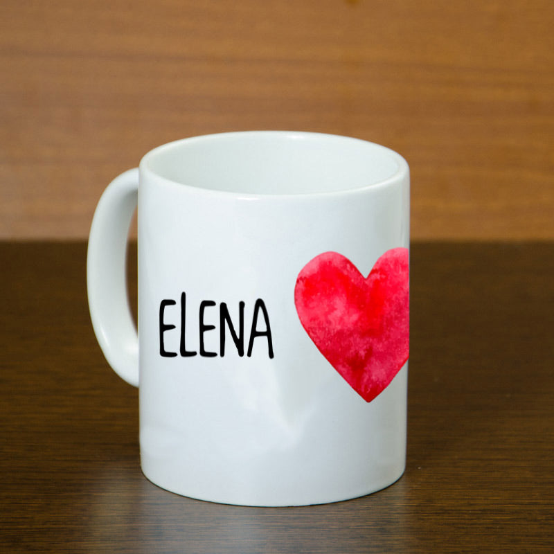 Taza personalizada corazón