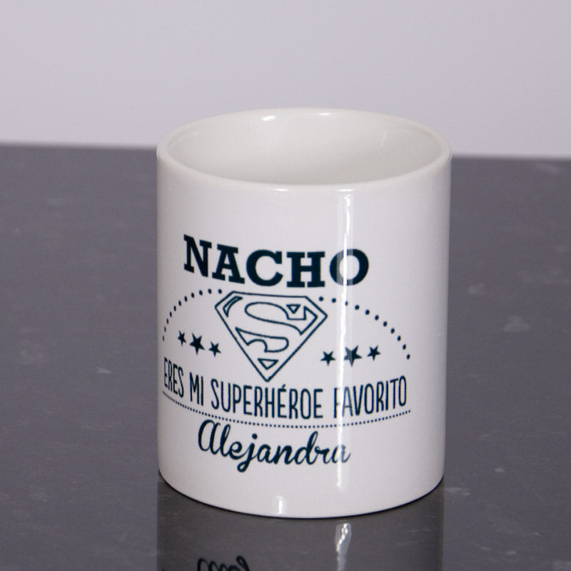 Taza personalizada para mi superhéroe