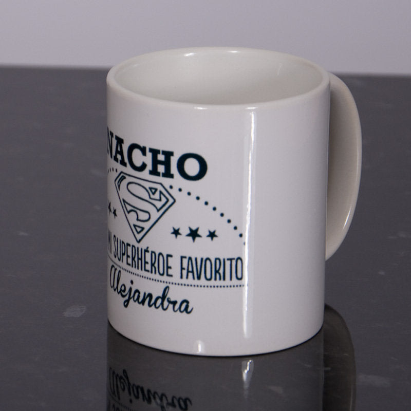 Taza personalizada para mi superhéroe